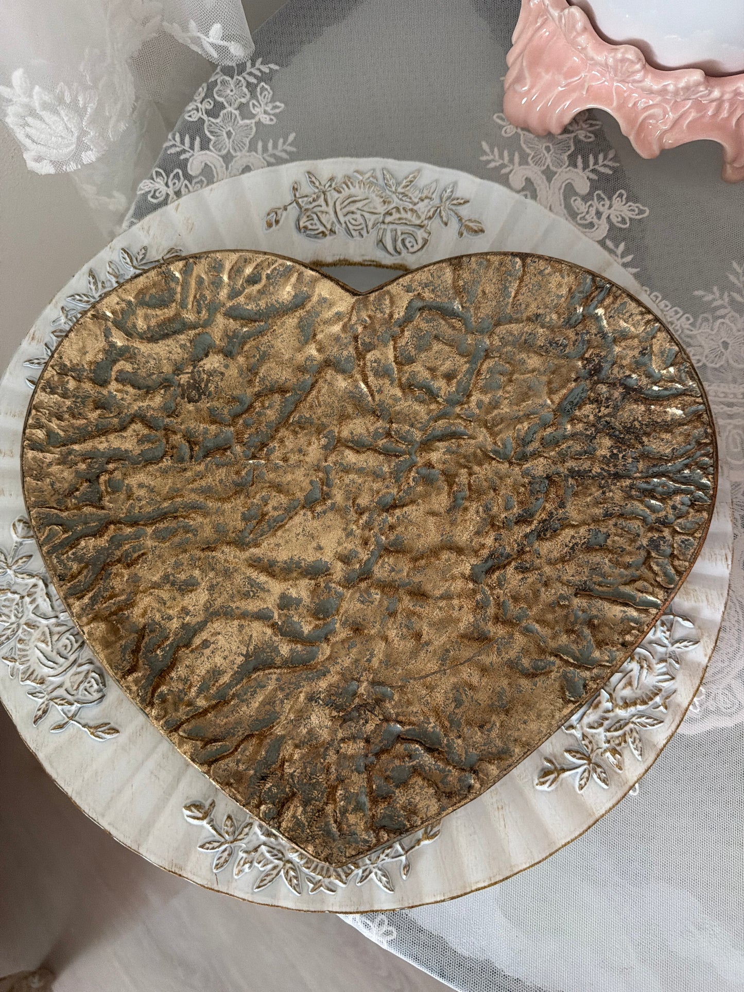 Sottopiatto decorato rose