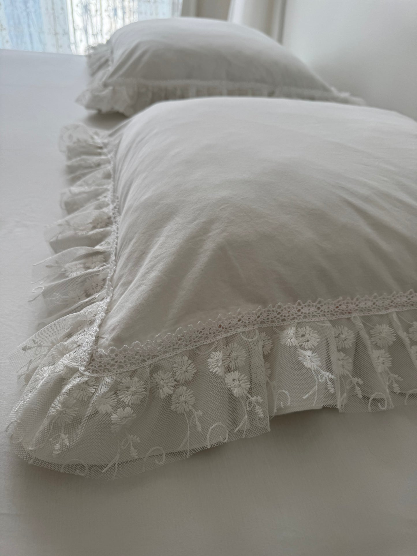 Copriletto pizzo bianco “Elegance”