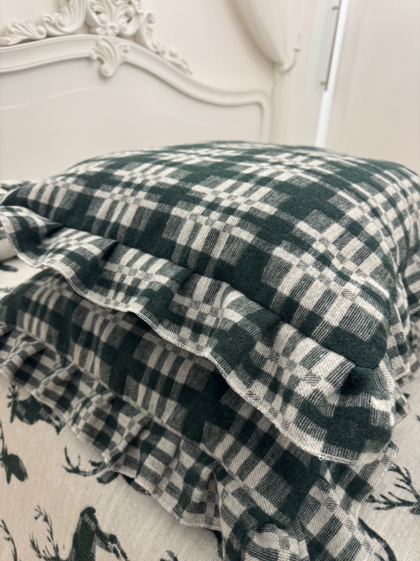 Cuscino scozzese verde