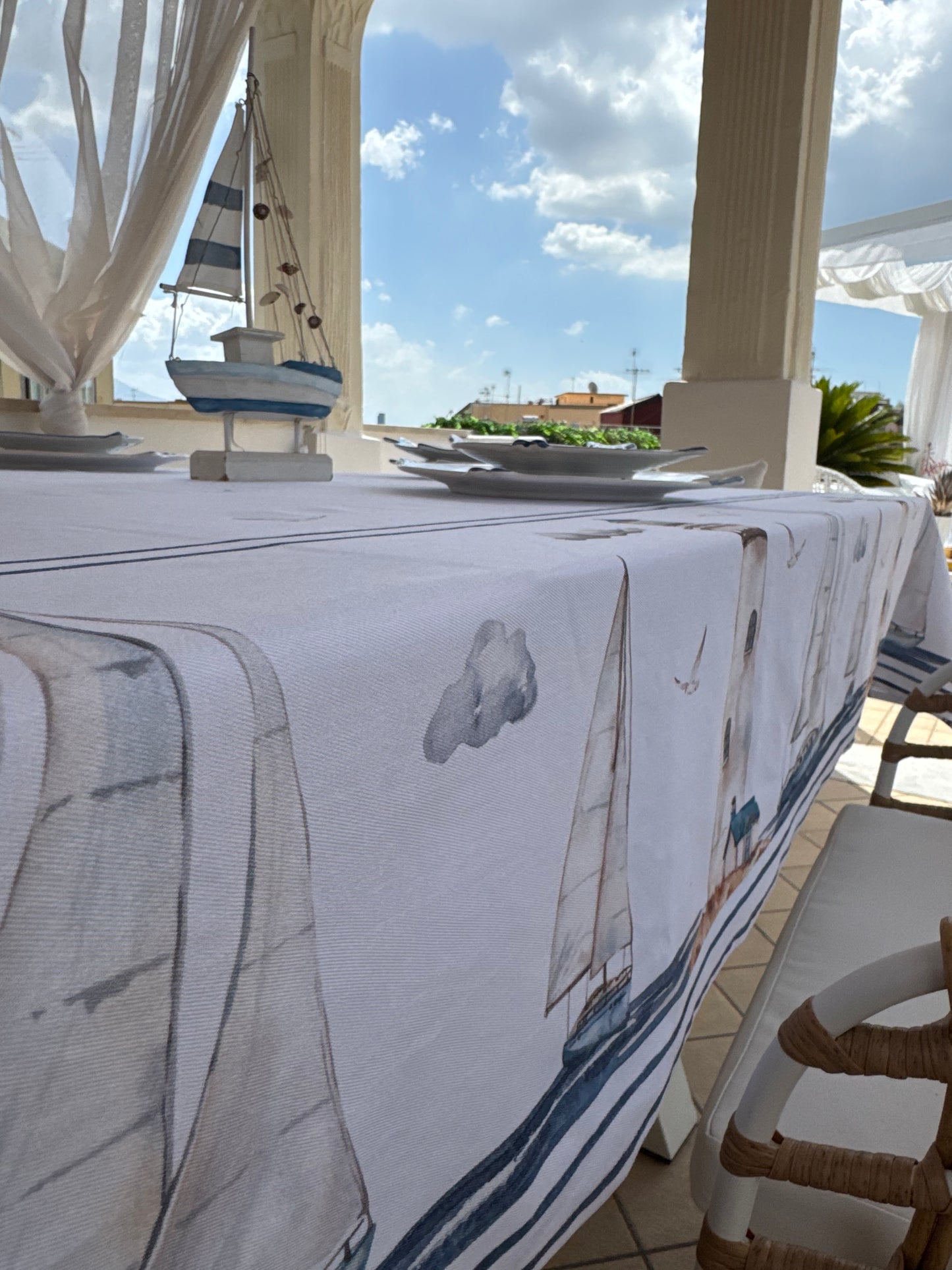 Tovaglia fantasia marina – 100% cotone