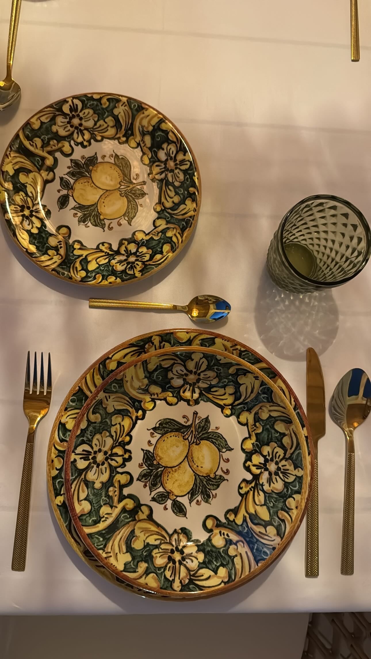 Servizio bicchieri verde