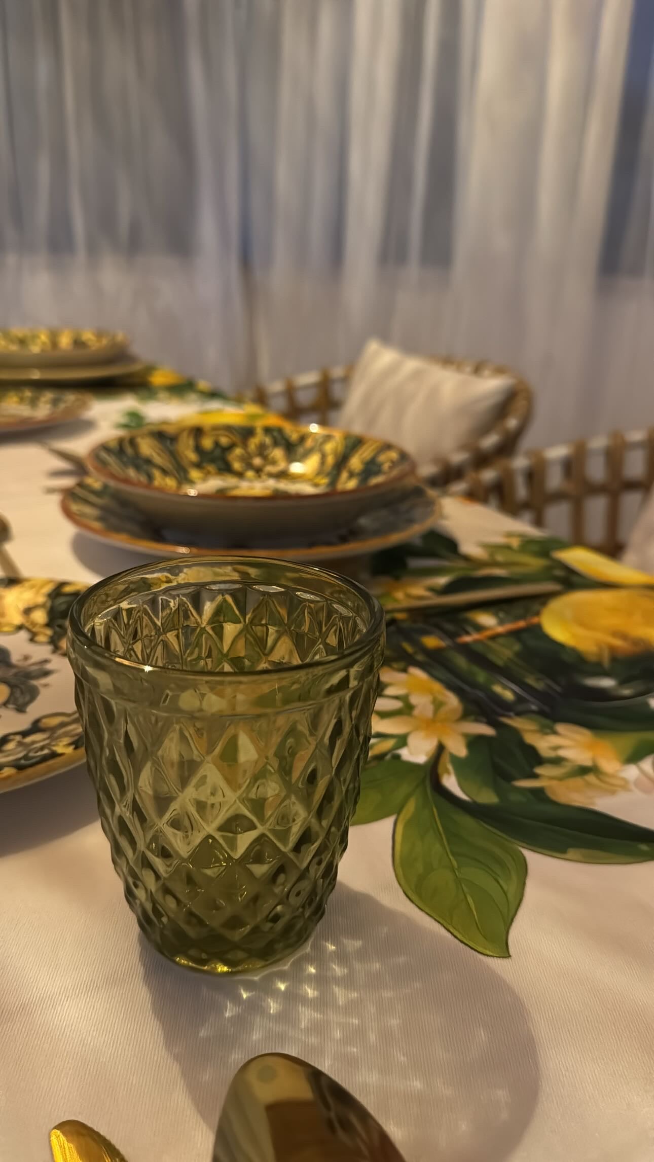 Servizio bicchieri verde