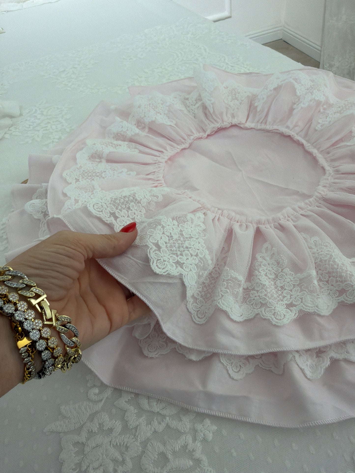 Tris centri rosa