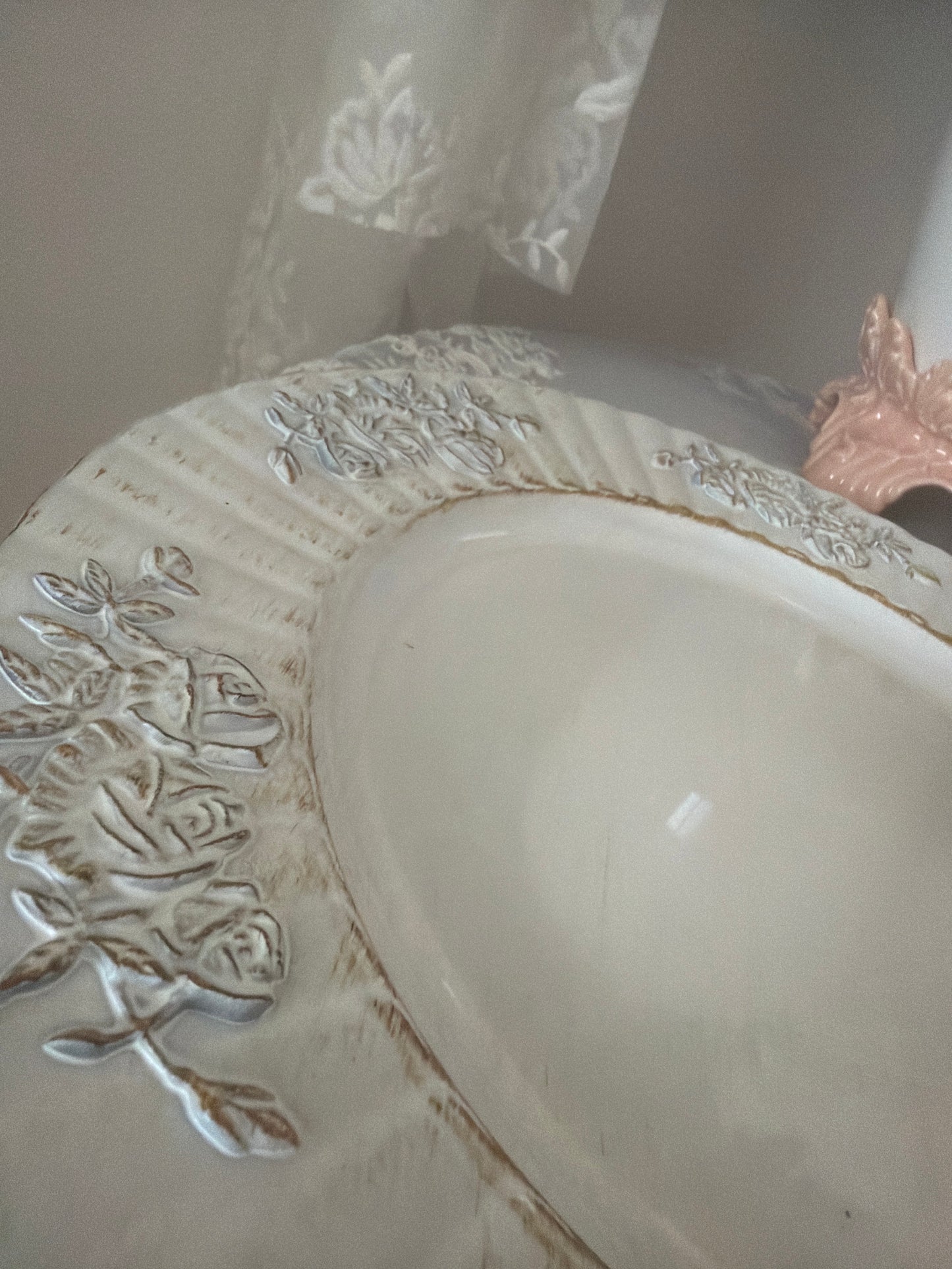 Sottopiatto decorato rose