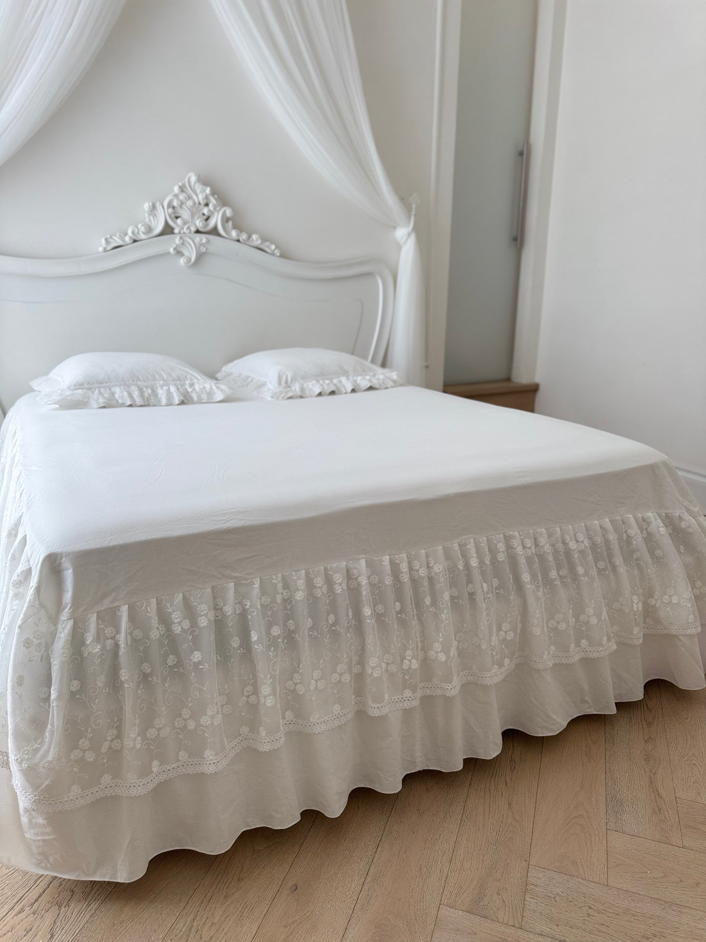 Copriletto pizzo bianco “Elegance”