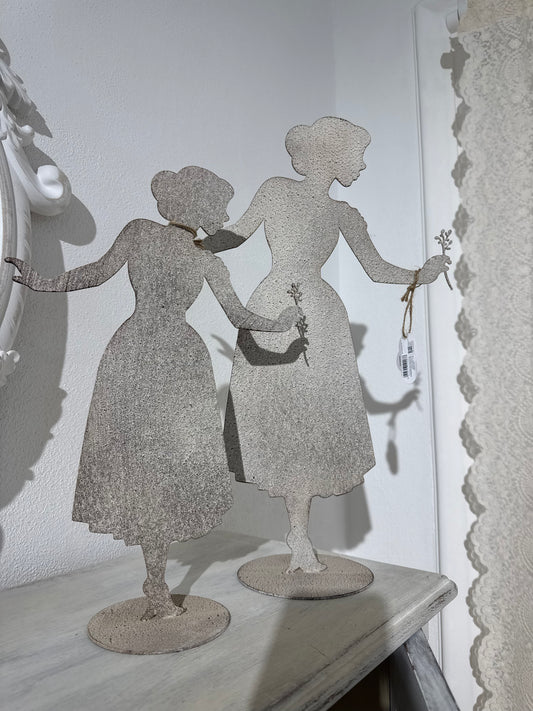 Coppia silhouette con fiore