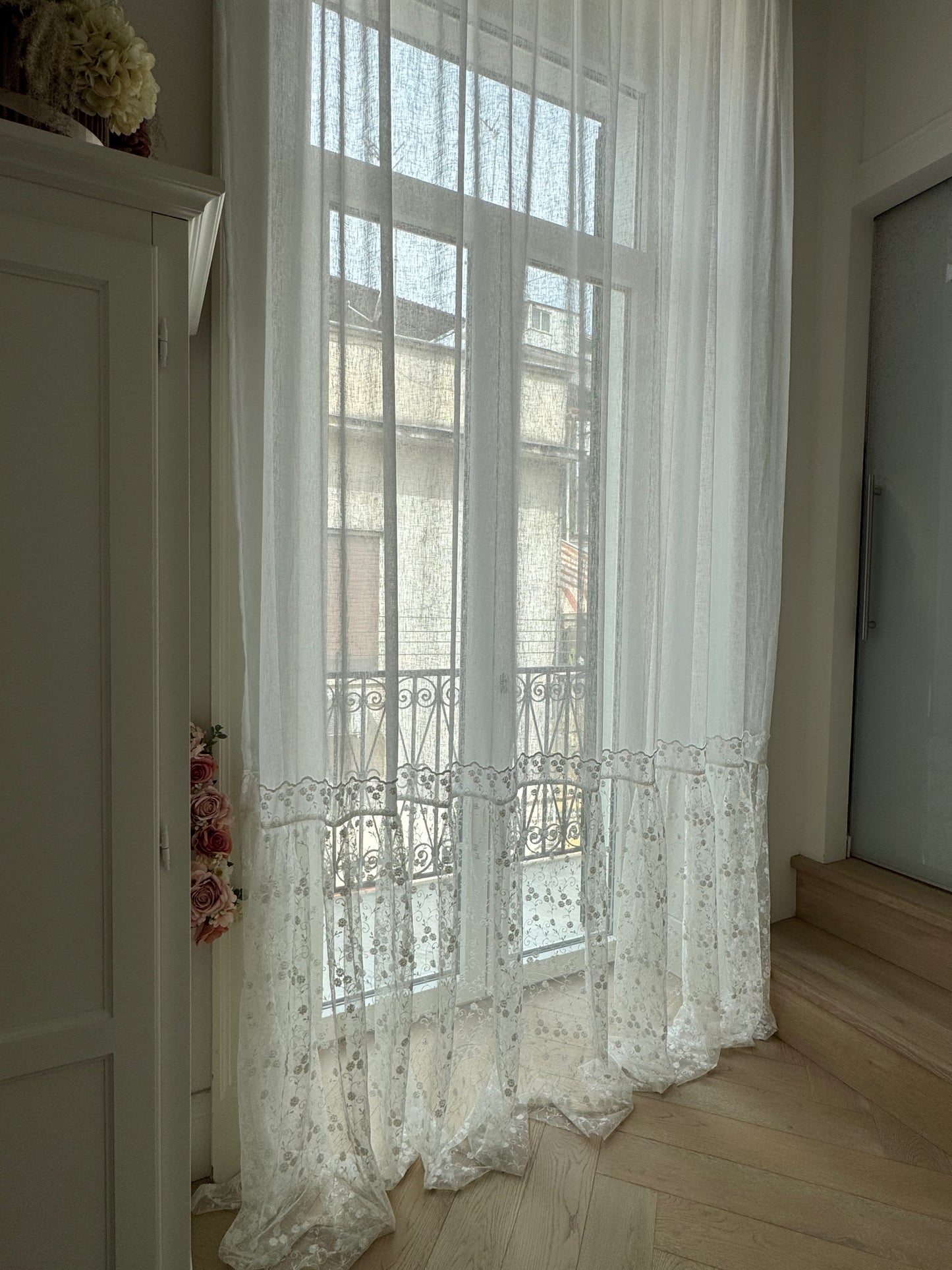Elegance – Tenda in Misto Lino e Pizzo