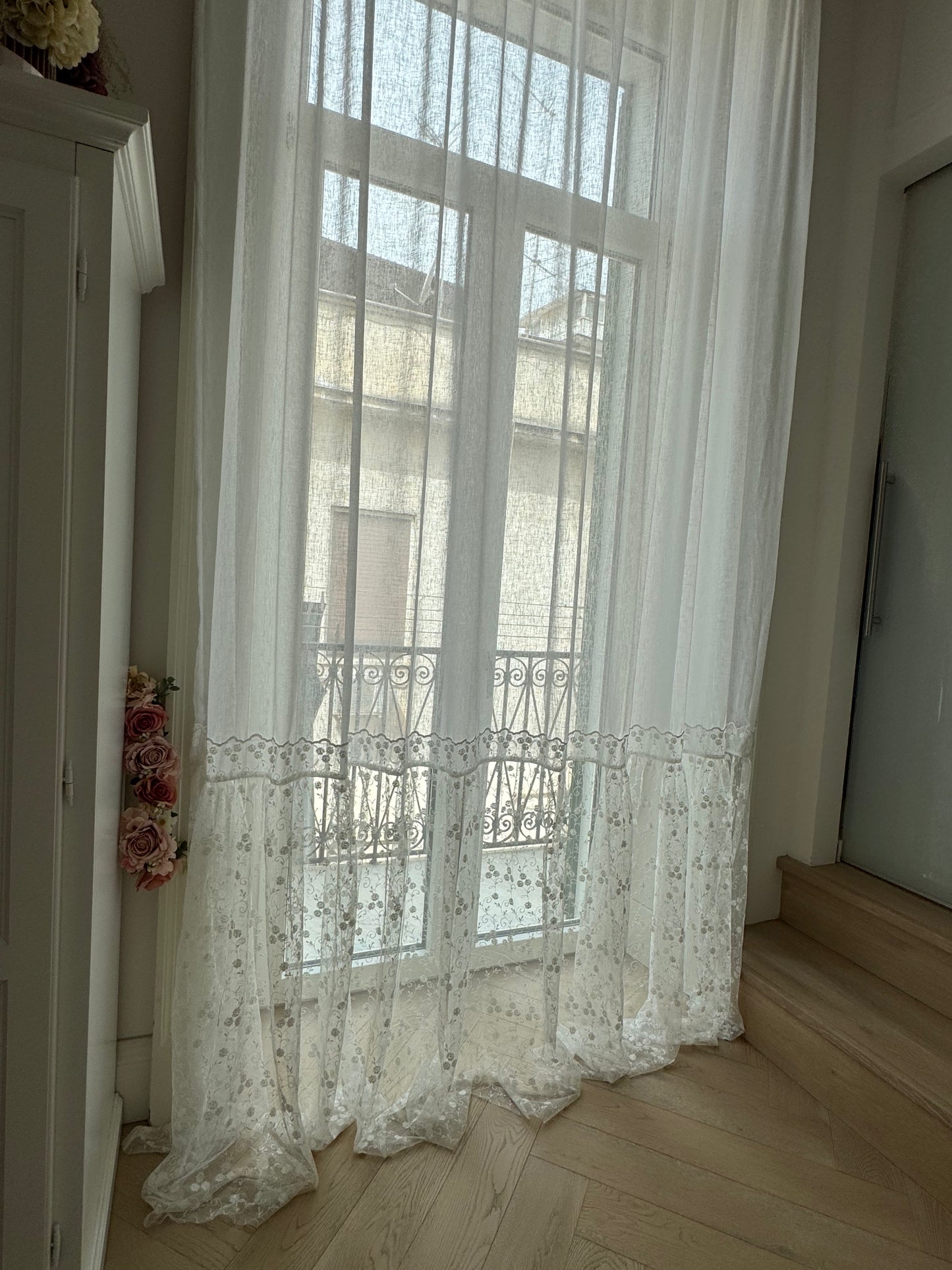 Elegance – Tenda in Misto Lino e Pizzo
