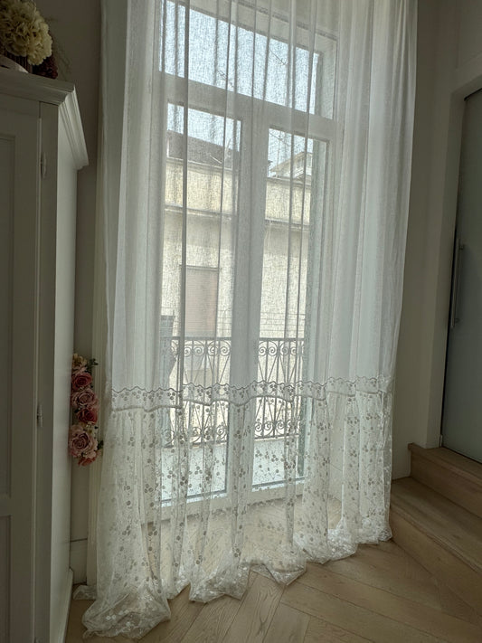 Elegance – Tenda in Misto Lino e Pizzo