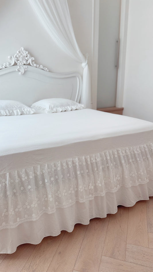 Copriletto pizzo bianco “Elegance”