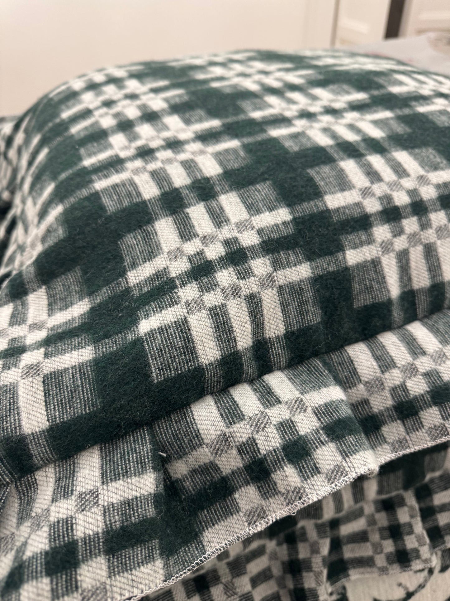 Cuscino scozzese verde