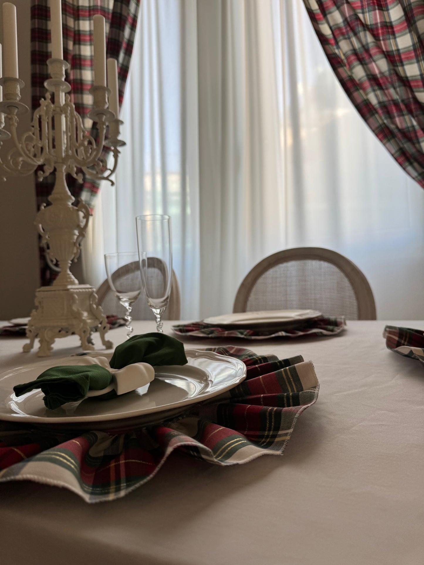 Kit 6 Sottopiatti scozzese