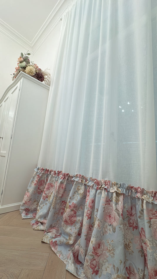 Tenda Panama con balza Fiorata